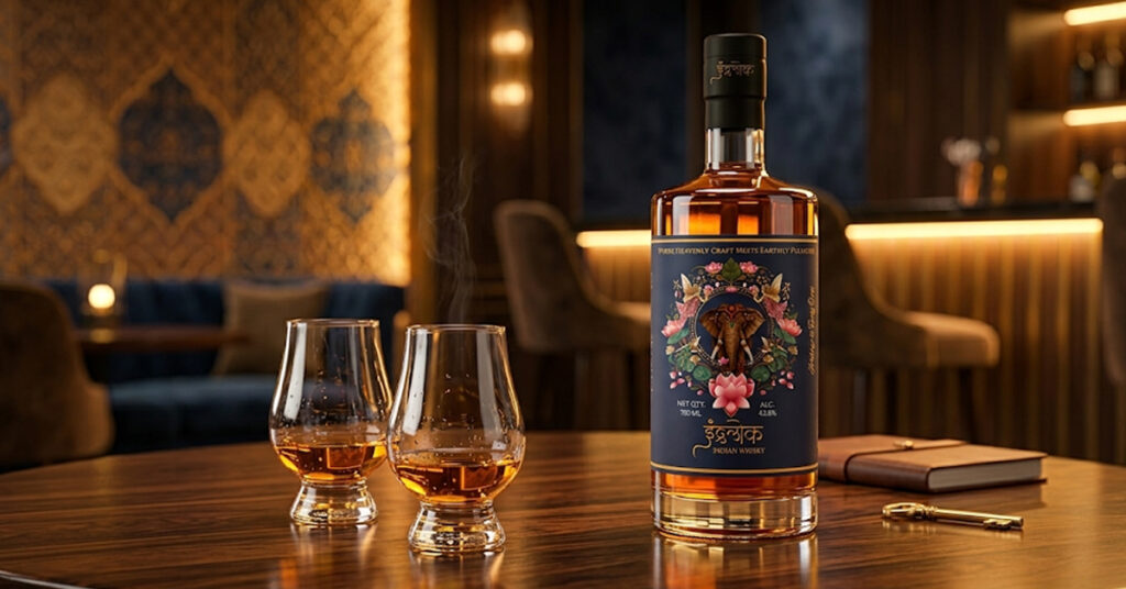 Indralok best Indian whisky with smooth taste and rich aroma