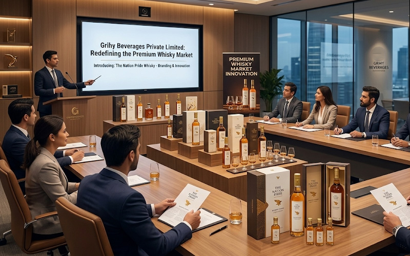 Grihy premium whisky bottle crafted for refined taste lovers