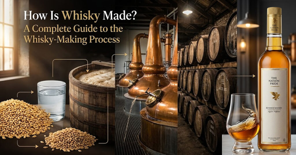 How is whisky made through the whisky-making process